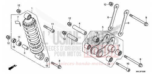 KISSEN, HINTEN NC750XAK de 2019
